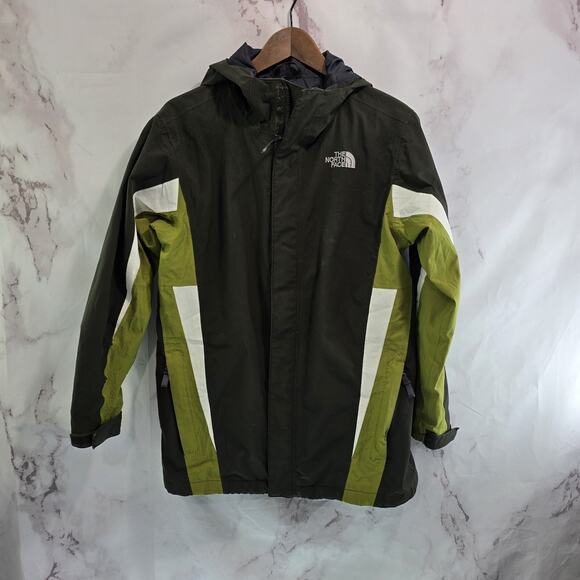 The North Face Coat Youth XL 18 20 Green Ski Winter Snow 2 In 1 Jacket Boys